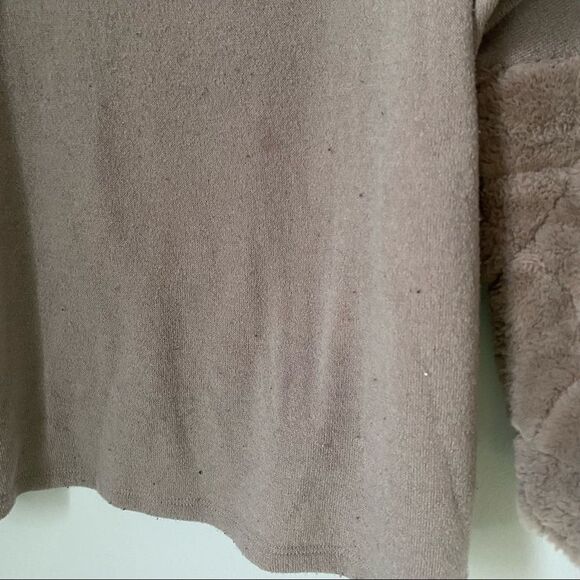 Joseph Ribkoff Women’s Cowl Neck Furry Neck and Cuffs Tunic - Picture 3 of 8